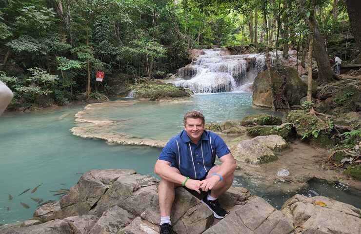 Scenic Private Kanchanaburi Erawan Waterfall Tour from Bangkok