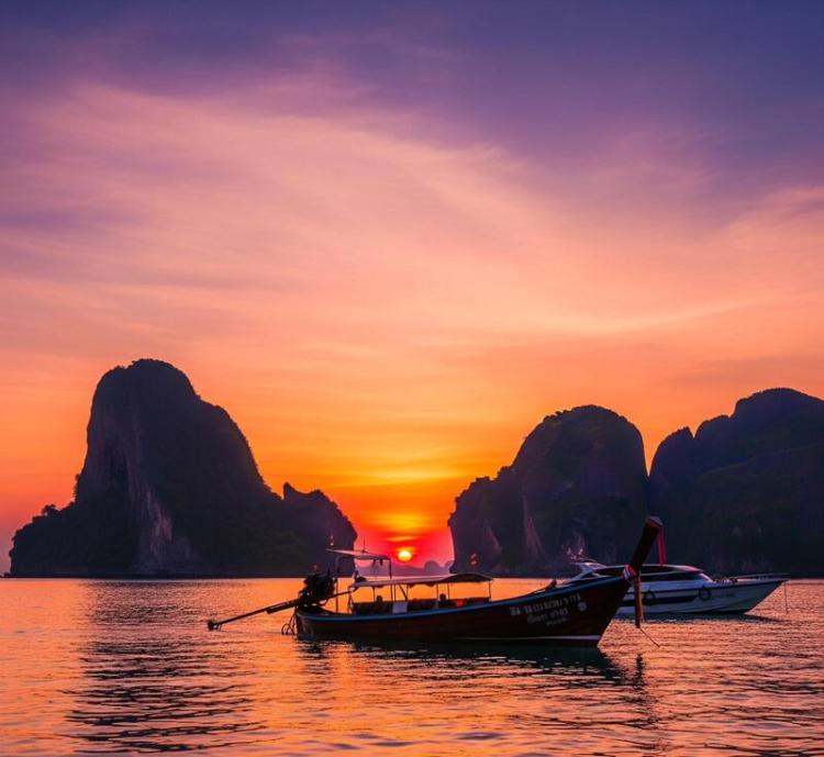 Best of Krabi 7 Islands Sunset Adventure Tour with BBQ Dinner by Speedboat