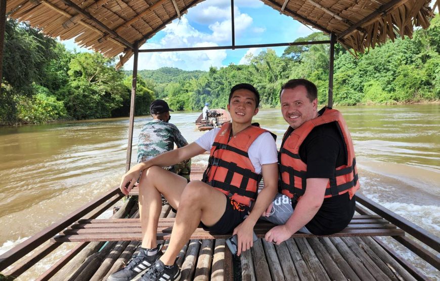 Kanchanaburi Erawan Waterfalls Day Tour with Bamboo Rafting